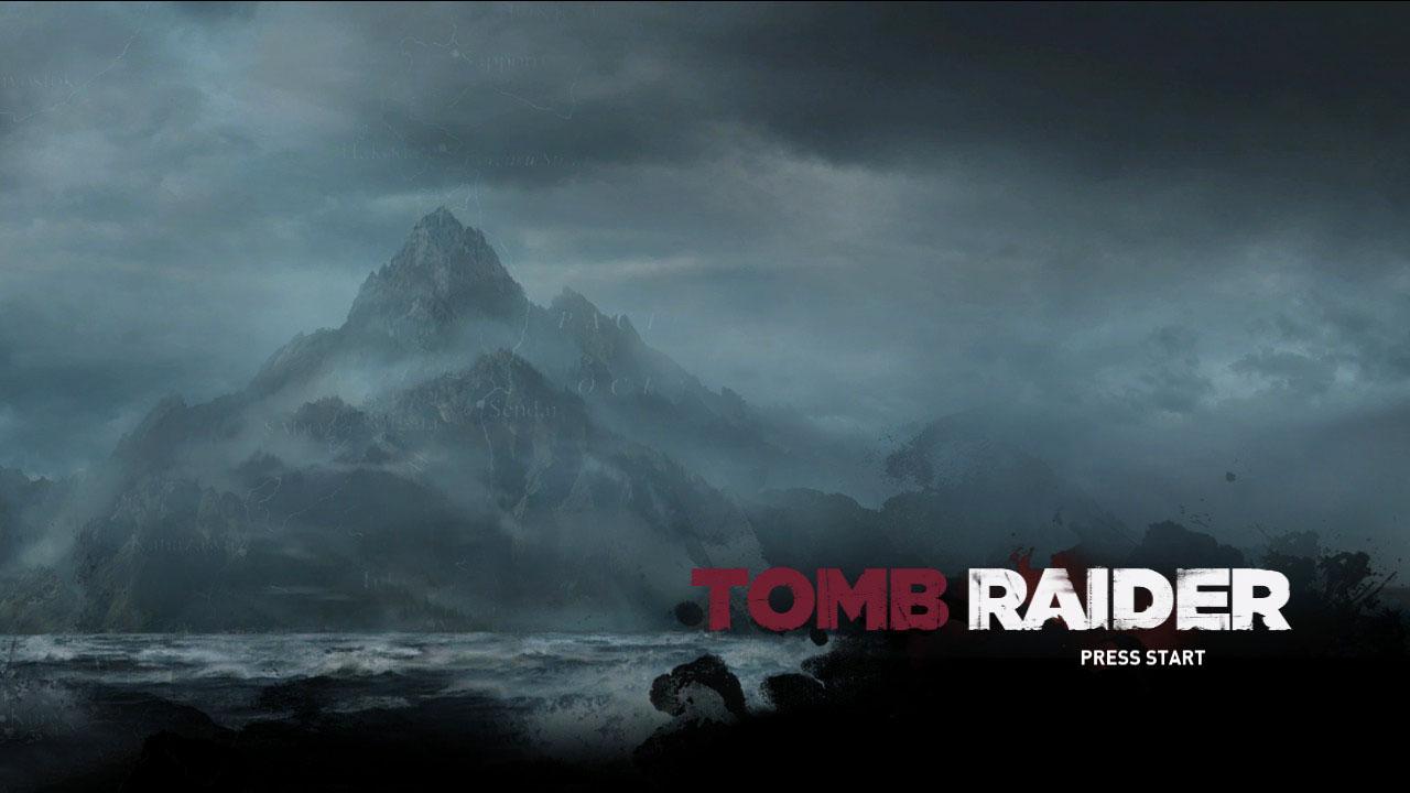 Tomb Raider Underworld title screen for Xbox 360